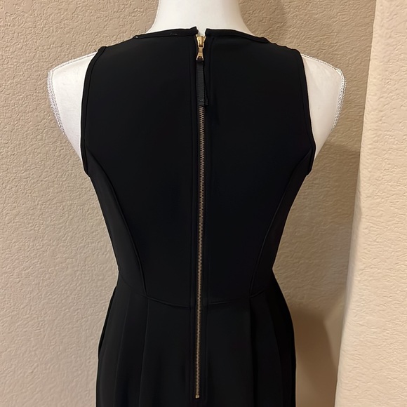 NWT LOFT Petite Black Crepe Sleeveless Dress - Picture 7 of 16